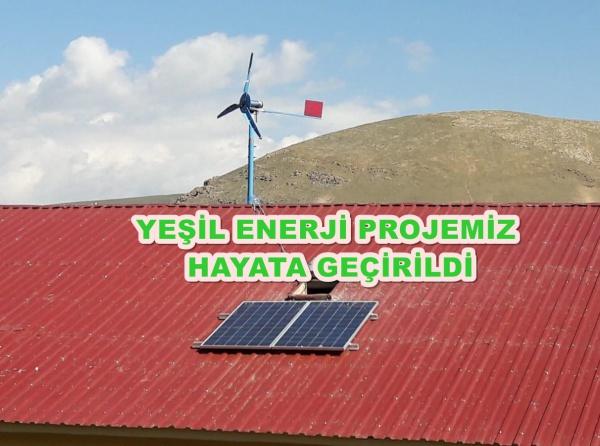 Yeşil Enerji Projemiz Hayata Geçirildi